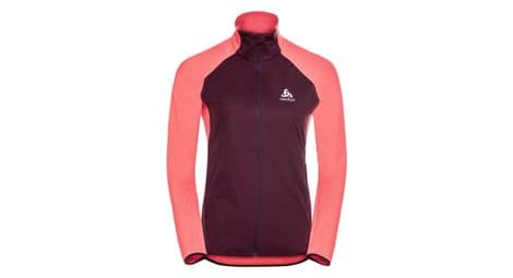 Veste femme odlo zeroweight warm hybrid rouge 