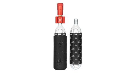 Peaty's Holeshot MTB Kit Red CO2 Inflator + 2 CO2 Kartuschen (25g)
