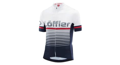 Maillot de vélo loeffler à manches courtes fz messenger 23-bleu