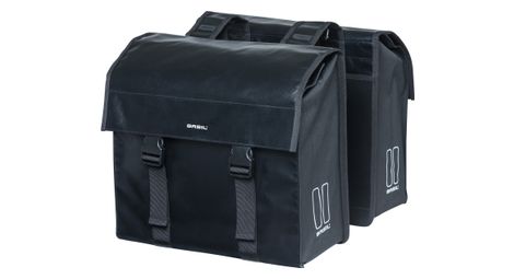 Basil urban load bicicleta doble bolsa 48-53 litros negro