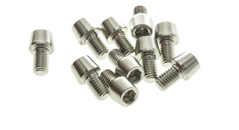 MSC M6x10mm Bolts 7075 Alloy - Silver x10