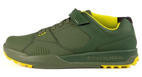 Chaussures pedales automatiques endura mt500 burner vert