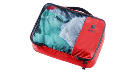 Borsa portaoggetti Deuter Mesh Zip Pack 3L rossa