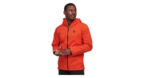 Veste impermeable black diamond stormline orange