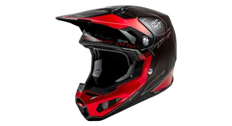 Casque intégral fly racing fly formula s carbon legacy rouge carbone / noir