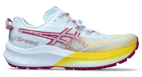 Chaussures de trail running femme asics fujispeed 2 bleu rose