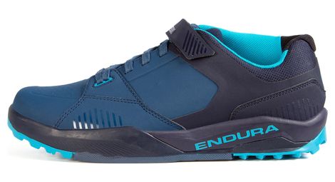 Chaussures vtt pedales plates endura mt500 burner bleu marine