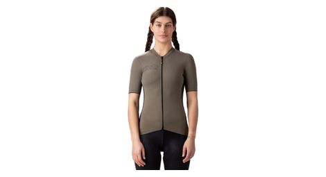 Alé color block women's short sleeve jersey olive green