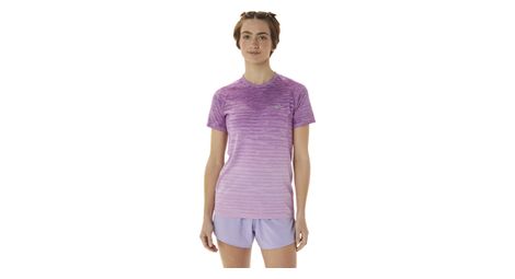 Maillot manches courtes asicseamless violet femme