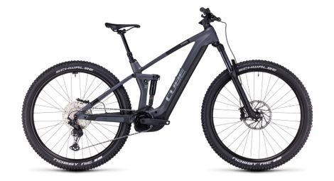 Vtt électrique tout-suspendu cube stereo hybrid 140 hpc race 750 shimano deore/xt 12v 750 wh 29 gris chrome