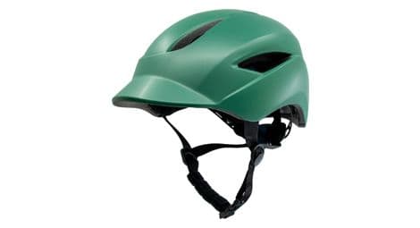 Casque de vélo urbain | lumière usb rechargeable| vert mat| certifié en1078