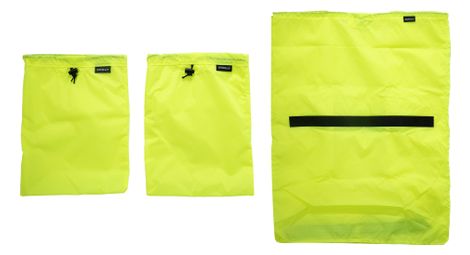 Kit de sacs de rangement surly porteur house liner bag set jaune fluo