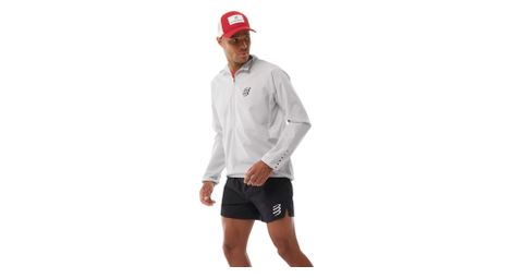 Chaqueta cortavientos Compressport Aura gris para hombre