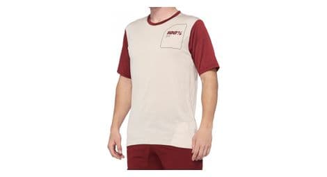 Maglia manica corta rossa 100% ridecamp