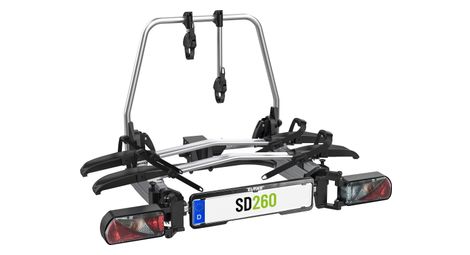 Porte-vélos 2 vélos spécial Portes battantes Fourgon SD260 Silver - EUFAB