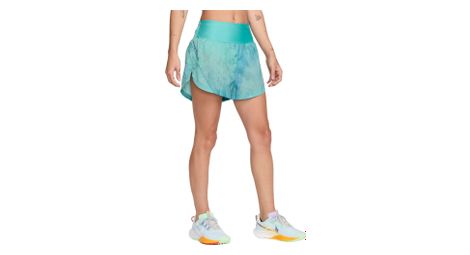 Pantalón corto repelente al agua nike trail repel 3in verde para mujer