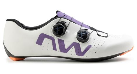 Zapatillas de carretera northwave veloce extreme blancas/moradas