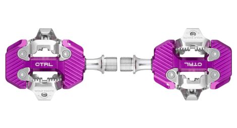 Paire de pédales automatiques wolft tooth ctrl trail clipless pedal violet