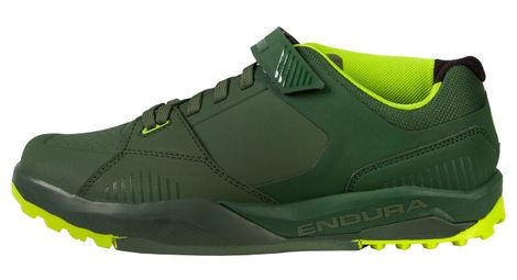 Endura mt500 burner scarpe per pedali piatti verdi