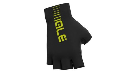 Gants Courts Alé Sunselect Noir/Jaune Fluo