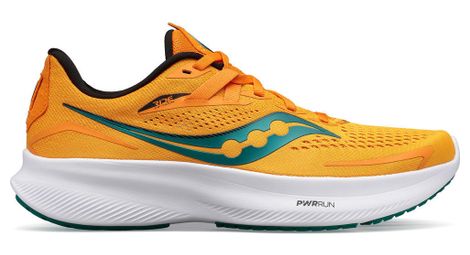 Chaussures running saucony ride 15 jaune vert homme