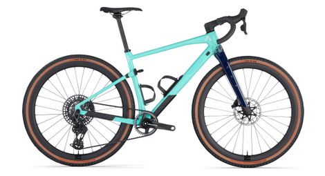 Bici gravel bmc urs 01 three sram force etap axs / x0 eagle axs 12v 700 mm blu verde minty aqua 2024