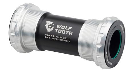 Boîtier de pédalier wolf tooth bsa shimano 68/73mm argent