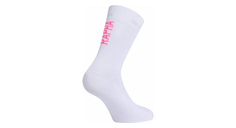 Chaussettes rapha pro team ii regular blanc/rose
