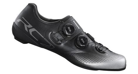 Par de zapatillas de carretera shimano rc702 negro / plata