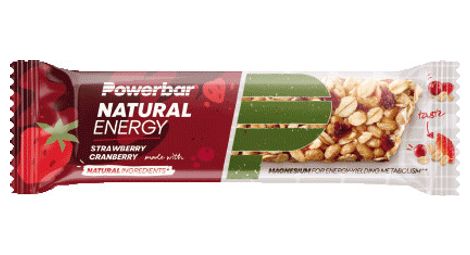 powerbar bar natural energy cereal 40gr strawberry cranberry