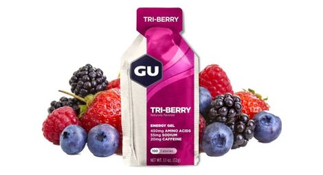 Gu energy gel gusto tre frutti rossi
