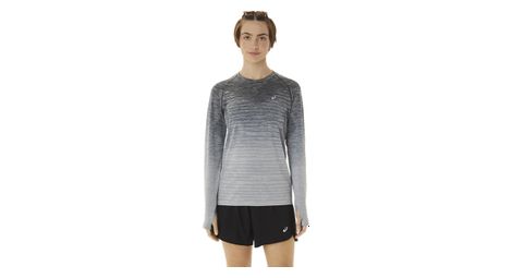 Maillot manches longues asicseamless gris femme