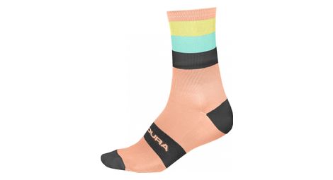 Paire de chaussettes bande passante orange