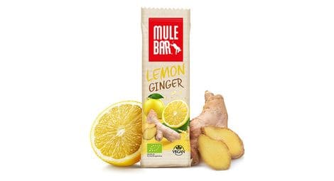Barre energetique mulebar bio vegan citron gingembre 40 g