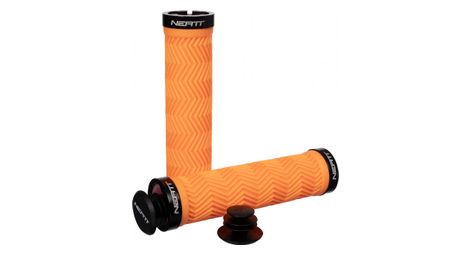 Paire de grips neatt lock on wave orange neon
