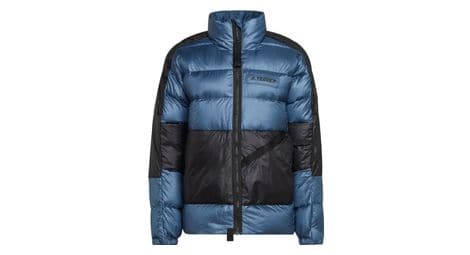 Adidas terrex utilitas down wonder steel jacket blue / black