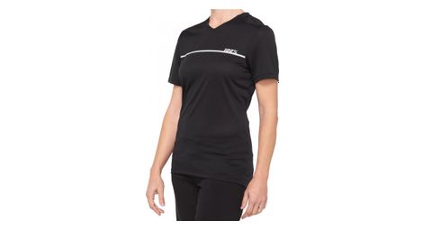 Maglia manica corta donna 100% ridecamp nera / grigia m