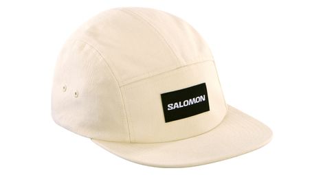 Salomon five panel beige unisex cap