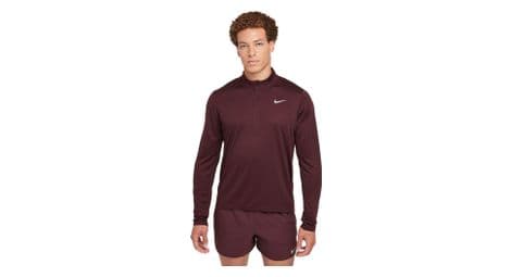 Haut 1/2 zip nike pacer rouge homme