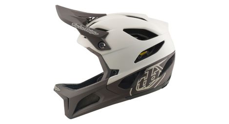 troy lee designs stage mips drone full face helmet in pumice beige brown
