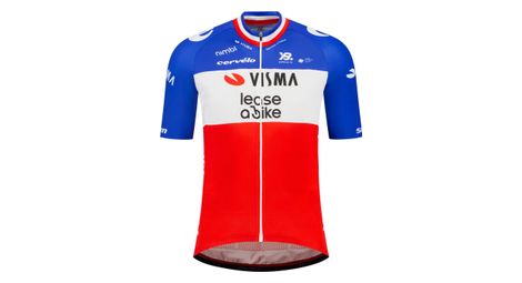 visma team french champion short sleeve jersey lease a bike tricolore 2026 men s