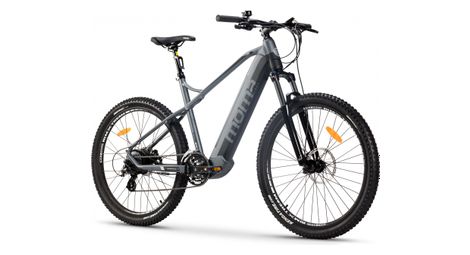 Vtt électrique semi-rigide moma bikes e-mtb 27.5 shimano altus 8v gris