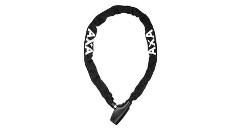 Antivol velo chaine a cle axa absolute 90 diam 5mm l1.10m noir