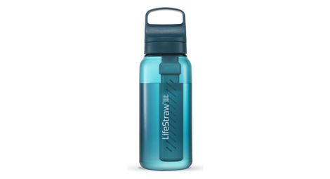 Bottiglia con filtro lifestraw go 1l turchese