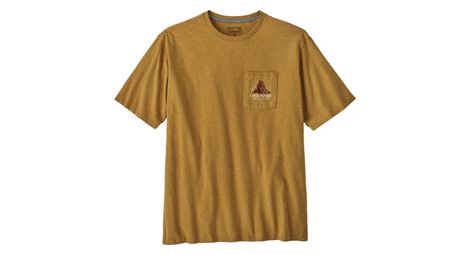 Patagonia chouinard crest pocket brown t-shirt