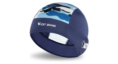 Bonnet d'été Anti UV Soie Glacée Sport Bleu