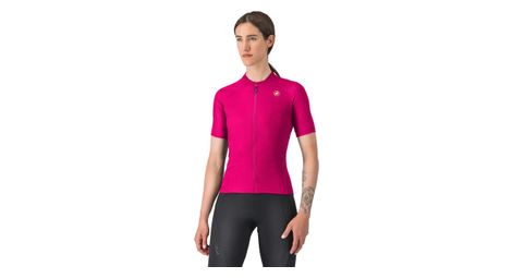 Maillot à manches courtes castelli libera 2 femme rose