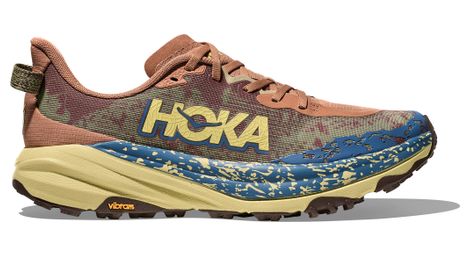 hoka speedgoat 6 men s trail shoes red blue