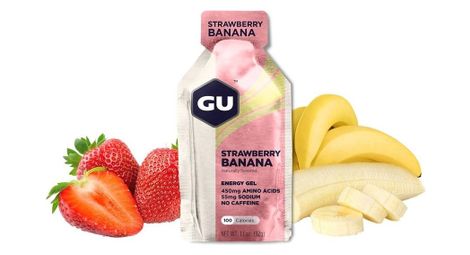 Gu energy gel strawberry banana gusto