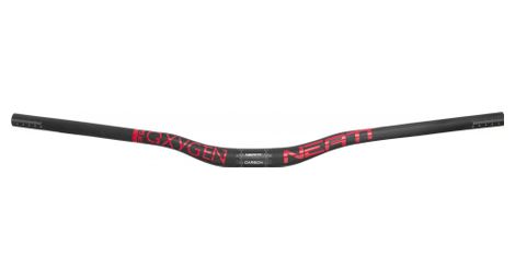 Neatt carbon oxygen 780 mm 31.8 mm stuur zwart / rood